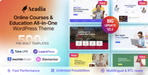 Acadia Education WordPress Theme