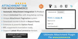Attachment Tab For Woocommerce