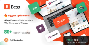 Besa Elementor Marketplace Theme